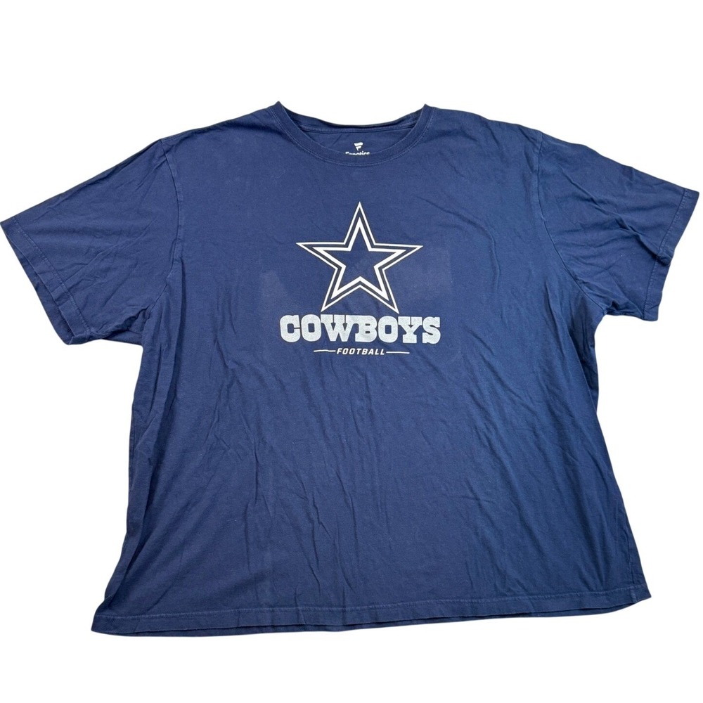 Fanatics Dallas Cowboys Mens Navy Blue Graphic T-Shirt Big & Tall 3XB NFL Star
